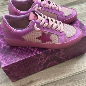 Vintage Havana Pink Sneakers Retro Star Design